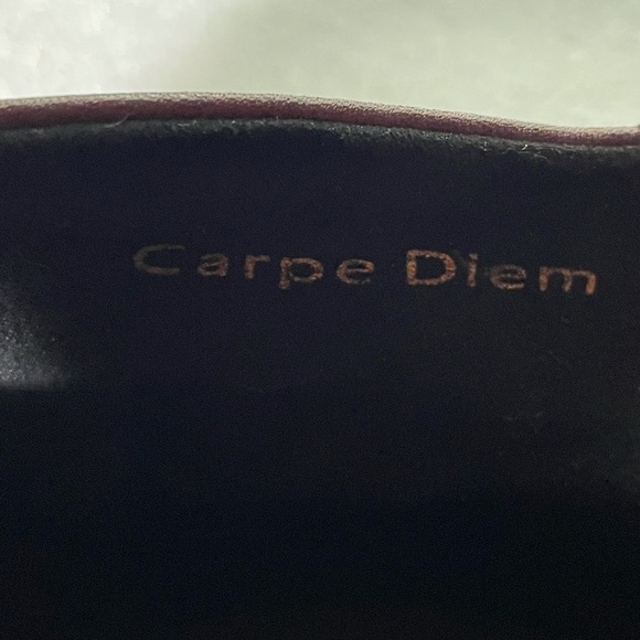 TOMS Womens Leila Oxblood Red leather boot bootie Carpe Diem 7.5 Tassel - Picture 8 of 12